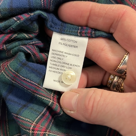 Trovata | Birds Of Paradise NWOT Plaid Flutter Sleeve Blouse - Picture 7 of 9